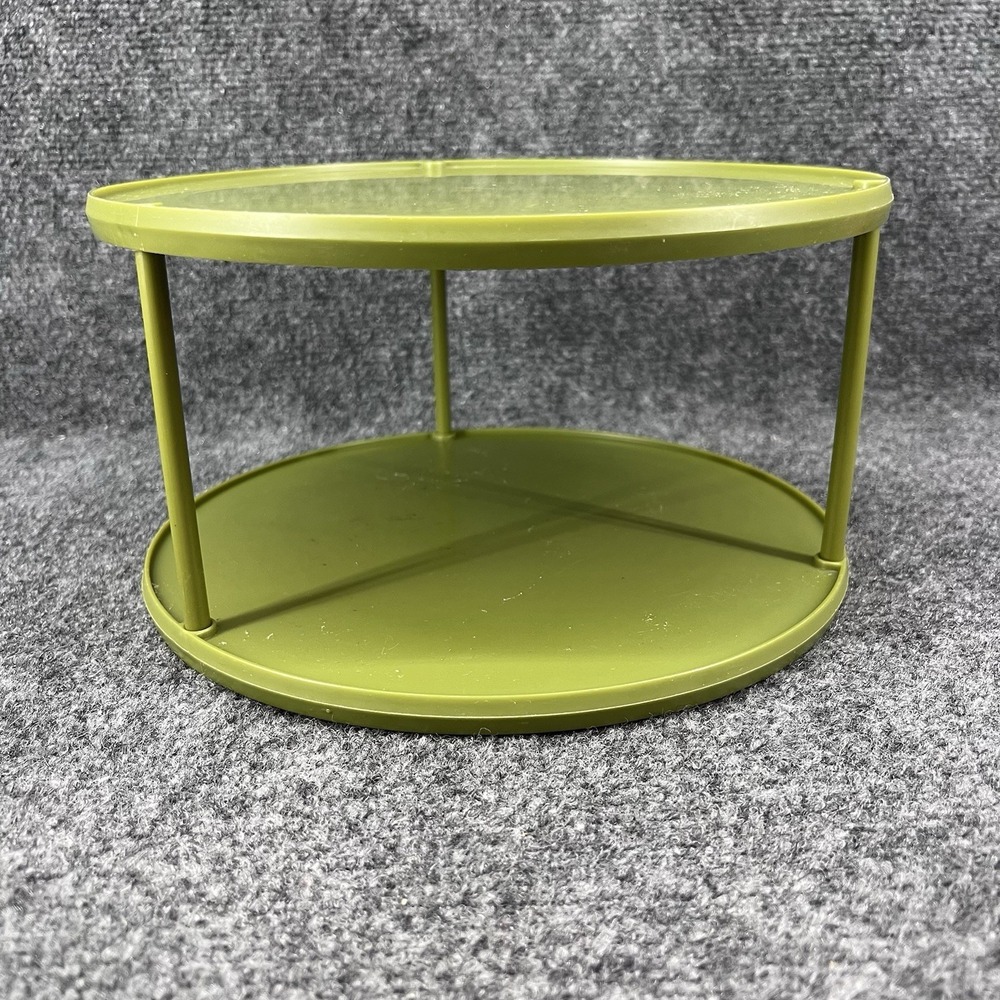 Vintage Rubbermaid Avocado Green Rubbermaid 2 Tier Lazy Susan JB1 2709 12